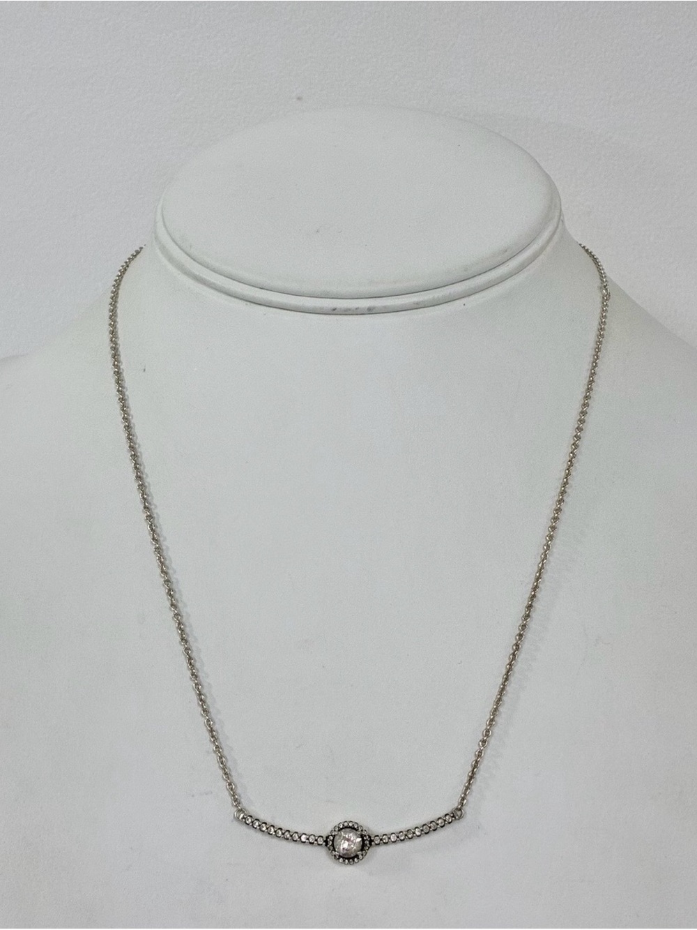 Pandora Round Sparkle Bar
Necklace 925 Silver